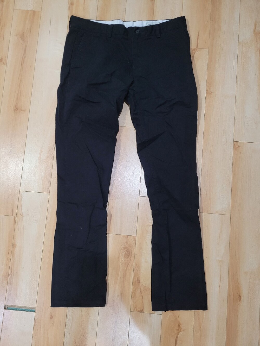 Frank & Oak men's size 34 x 34 straight fit black pants